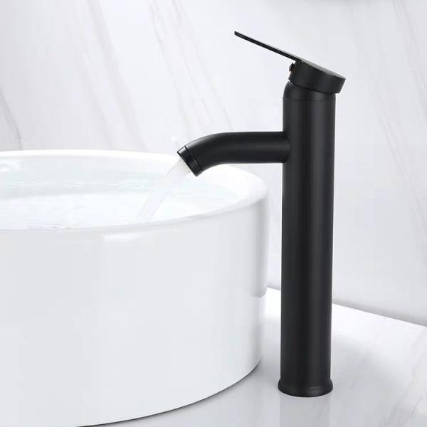 Buy SUS304 Stainless Steel Vessel Single Handle Basin Mixer Deck Mounted at wholesale prices
