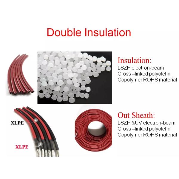 Photovoltaic DC Solar Cable XLPE Material 200m Per Roll For Solar Plant