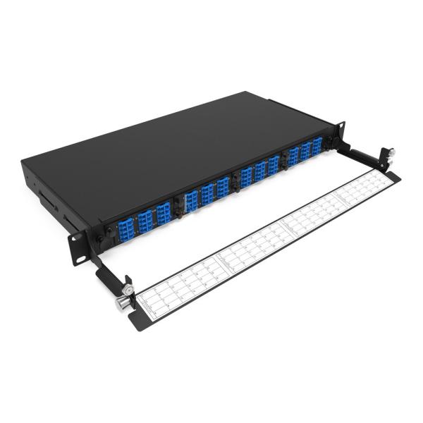 Rongbang RBTX-MP4PP03 1U 19" 4 Slots HD Modular Sliding Panel 48 SC 96 LC Interface for Data Center Enterprise Network