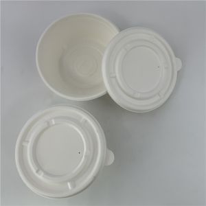 China Small Disposable Biodegradable Sugarcane Bagasse Pulp Sauce Cup With Lid on sale