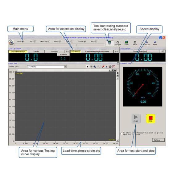 Computer Display Hydraulic Universal Tensile Testing Machine For Universities / Colleges