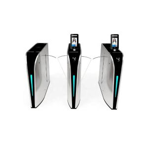 Retractable Flap Gate Barrier RFID Card Reader / QR Code Scanner LED Light