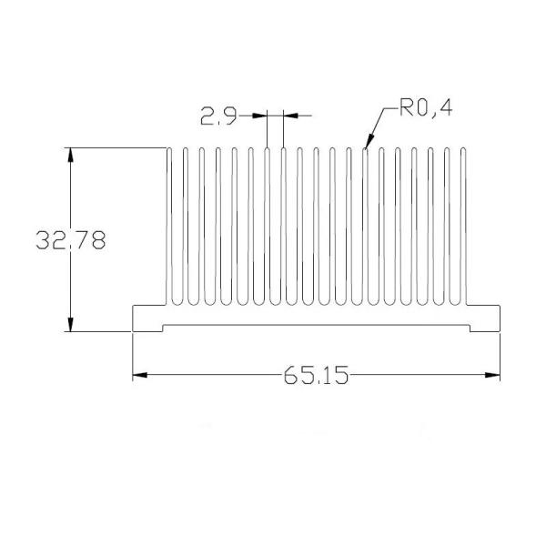 T8 Ic Heatsink Profiles Server Aluminum Alloy High Performance