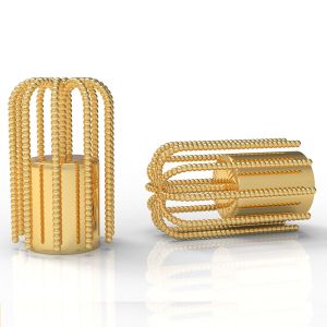 China Secure Rectangle Zamak Perfume Caps Produced By Die Casting Process on sale