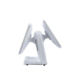 15" And 15" Double Touch Screen Retail Point Of Sale With Low Power Consumption