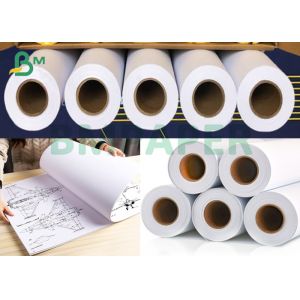 Quality 30&quot; X 500ft Engineering Bond Paper 2 Rolls Per Carton 20lb Opaque White Bond for sale