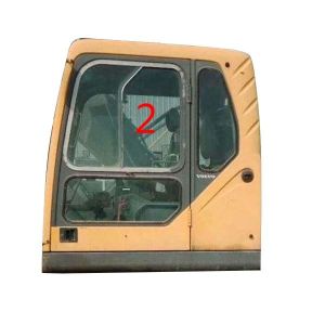 EC210B Excavator Door Window Replacement Left Door Position No.2 Custom Tempered