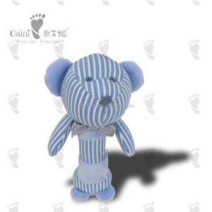 Custom Animal Baby Soft Animal Handbell Stuffed Bear Baby Rattle