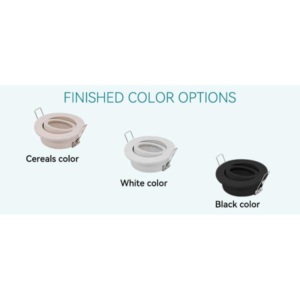 Eco Friendly MR16 Downlight Housing Bamboo Fiber 25 Degree Tilted Recessed Light Housing