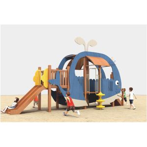 China EN1176 Wooden Playground Equipment Children Wooden Jungle Gym on sale