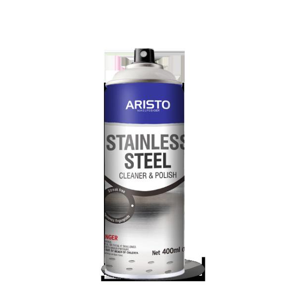 Buy 400ml Aristo Stainless Steel Cleaner Household Care Aerosol Spray at wholesale prices