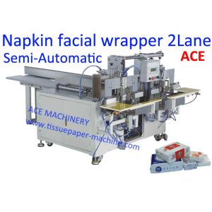2 Lanes Head Semi Automatic Tissue Paper Packing Machine
