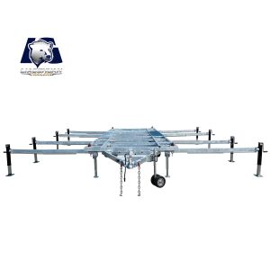 Skeleton Tiny House Trailers Robust Hot Dip Galvanised Trailer Silver