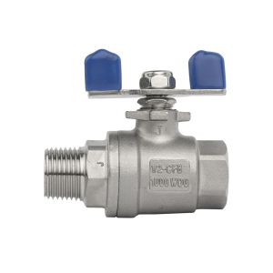 Temperature Normal Temperature Butterfly Handle 2PC Ball Valve with Female Male