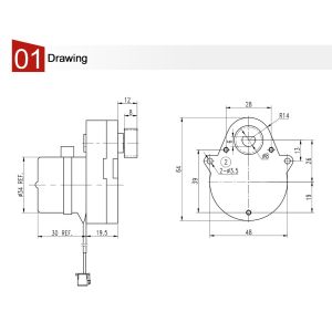 Swimming Pool Water Valve Gearbox Motor