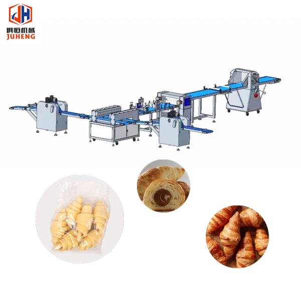 Buy 2000 - 3000 Pcs/H Automatic Croissant Making Machine Frozen Croissant Dough Sheeter Machine at wholesale prices
