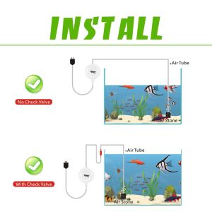 Plastic Hygger Air Pump For Aquarium Fish Tank