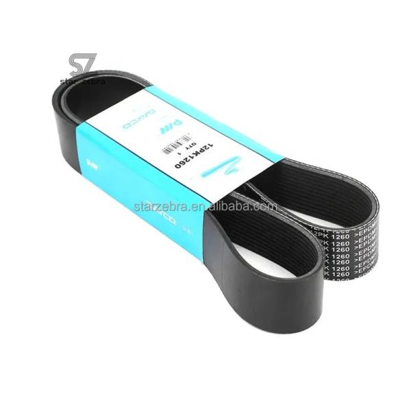 Construction Works Essential 12PK1260 SK130-8 SK135-8 SK140-8 D04FR Engine Fan Belt