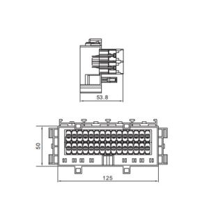 PA 30 Ways Modular Automotive Fuse Panel Box 125*50mm