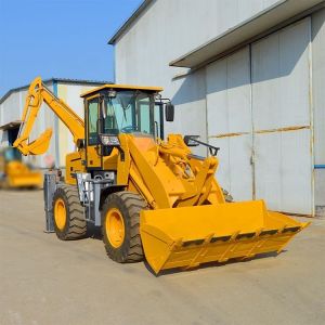 China Compact 4x4 Chinese Mini Backhoe Loader with BOXINHUASHENG Hydraulic Pump on sale