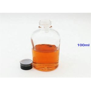 100ml Clear Glass Dropper Bottles With Gold Screw Cap Silicon And PP Material