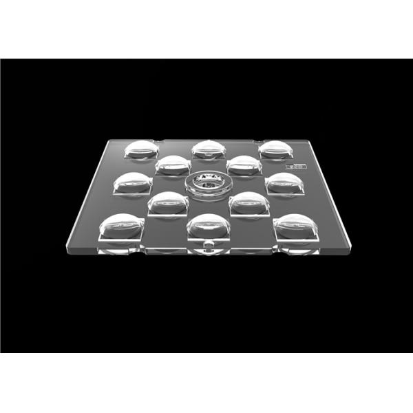 Transparent Cone Shaped Cree LED Lens , Symmetrical Square LED Lens With