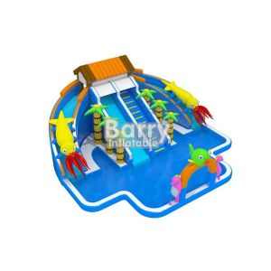 Quality Giant Inflatable Water Park , Commercial Jungle House Water Park For Kids for sale
