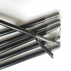 7mm Rubber Double Spiral Cable Outer Casing Steel Plastic Material