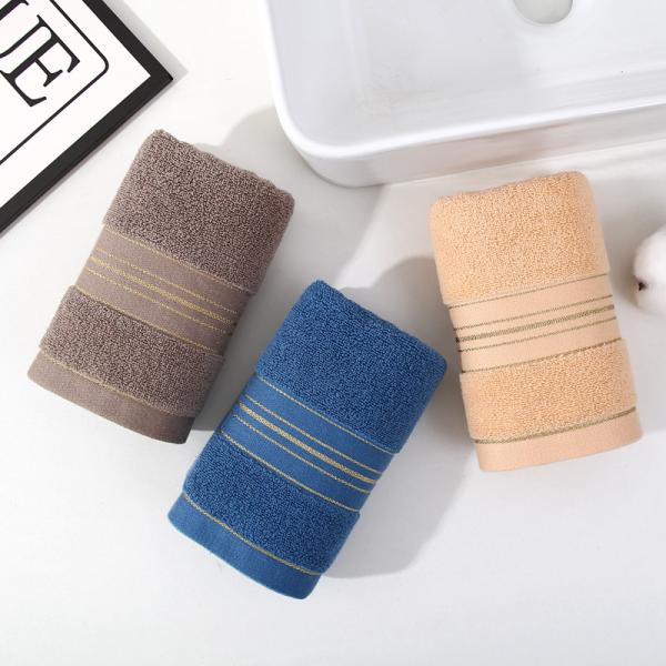 100% Cotton Fabric Face Towel 35*75cm Quick Drying Absorbent Towel for Adults 100g-120g