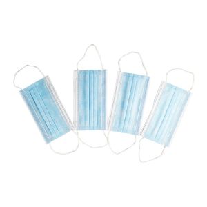 BFE 95% Disposable Face Mask Blue And White Triple Layer Surgical Mask