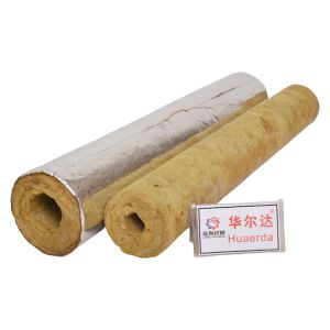 Quality Fireproof Rock Wool Pipe Insulation for Industrial Use Aluminum Foil Thermal Insulation Tube for sale
