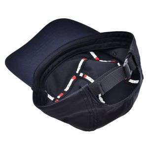 Contrast Stitching Camper Cap With Low Middle Profile Crown Height