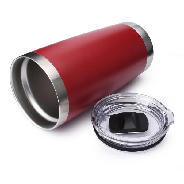 20 oz Metal Tumbler Blank Red with Magnetic Slider Lid OEM ODM