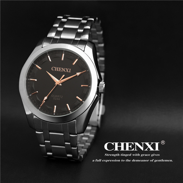 MOQ 10PCS China Watch Supplier Japan Movt Quartz Watch Man Gold Stainless Steel Watch Man