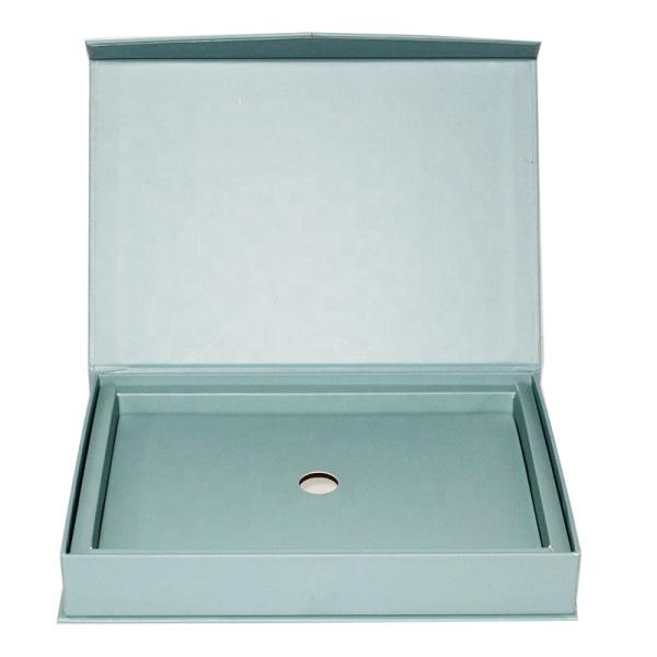 Recycled Flat Folding Cardboard Magnetic Closure Gift Box For Wedding Dress