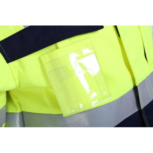 50mm Fr Tape Multi Norm Workwear 290gsm Yellow Hi Vis Jacket