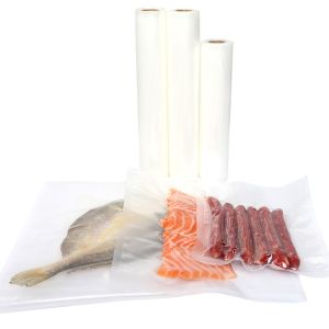 Heat Seal 8"X20' Embossed Vacuum Sealer Rolls With Food Saver Machine