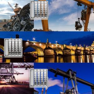 Modular IP67 60W-300W LED Flood Light With RGB Dali Dimming For Viaduct Overpass