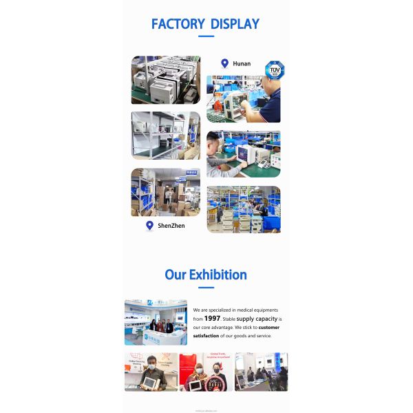 12.1 Inch Multi Parameter Patient Monitor with High Resolution Color TFT LCD Arrhythmia Analysis and ST Calculation