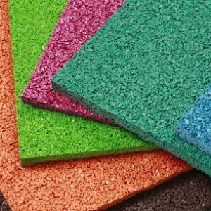 Two Layer EPDM Jogging Track Material Blue Recyclable Waterproof