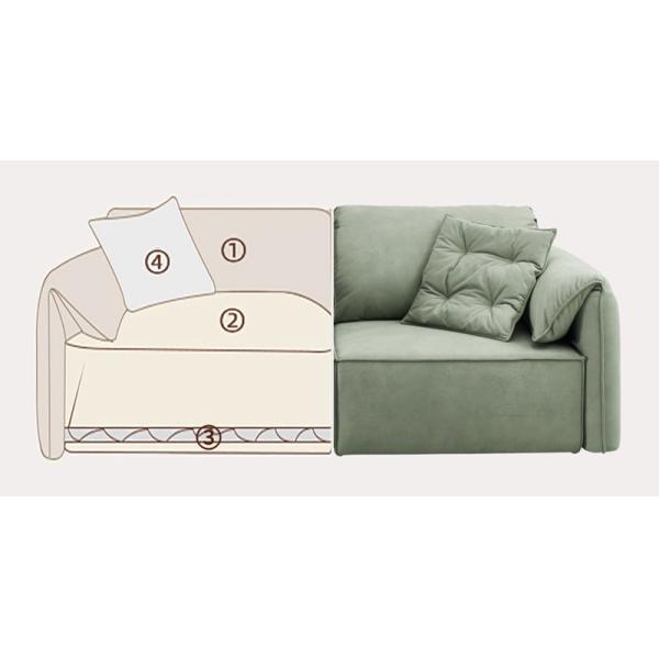 BN Technology Velvet Sofa Electric Recliner Nordic Italian Living Room Elephant Ear Extension Functional Sofa