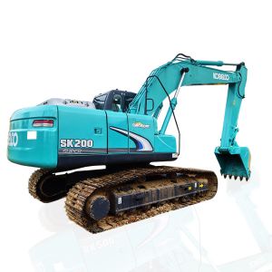 Japanese Original Used Kobelco SK200 Excavator Original 110kw Old Kobelco