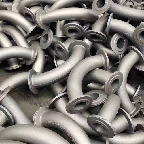Buy 100% Inspection Iron Casting Parts With Heat Treatment Pipe Joints at wholesale prices