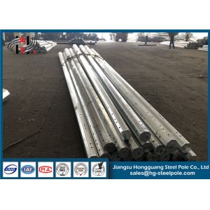 Galvanized Transmission Steel Tubular Pole For Electric Distribution Equipment