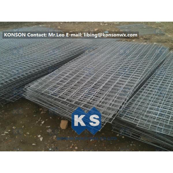 Hot Dipped Galvanized Galfan Welded Gabion Mesh PVC / Stainless Steel Wire