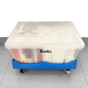 Logistic Storage Plastic Box with Lid Efficiently Store Your Books and Documents
