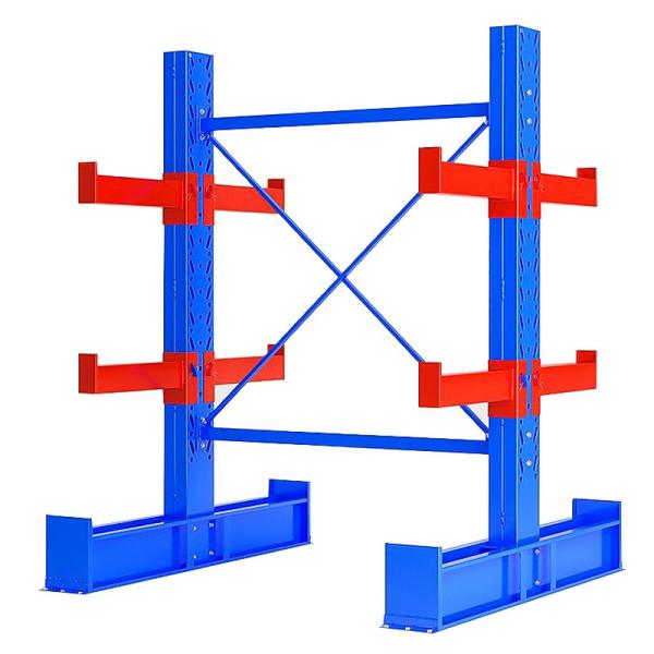 Double Faced Middle Heavy Duty Cantilever Shelving System Long Material
