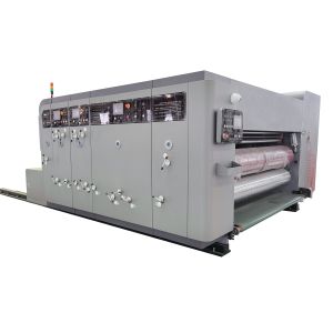 Pizza Box Maker Corrugated Box Printing Machine Of Leading Edge Paper Feeding