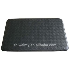 Black Grid pattern pu anti fatigue mat with NBR foam