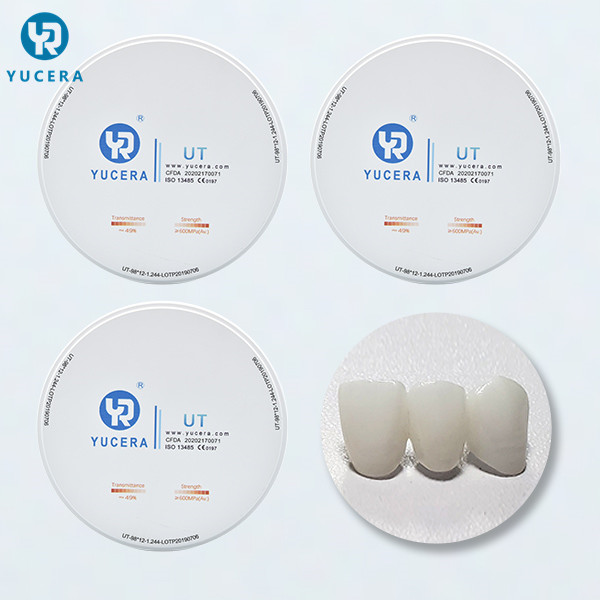 Buy High Strength 800 MPa Yucera UT Dental Zirconia Blank at wholesale prices